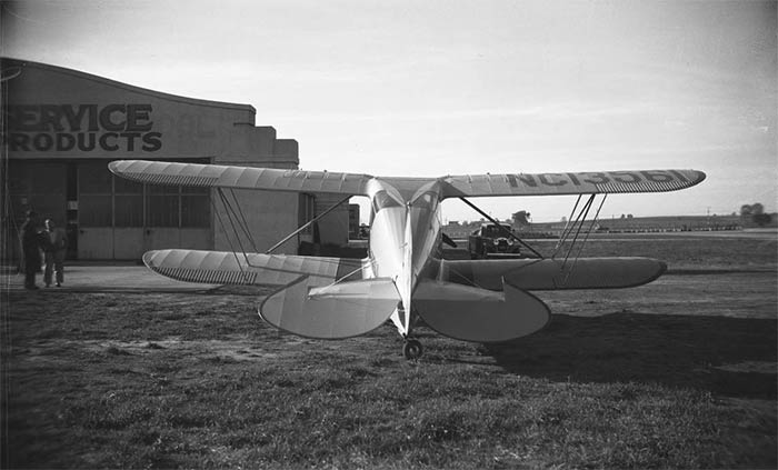 Waco UIC NC13561, St. Louis, MO, 1934, Aft View (Source: HSM) 