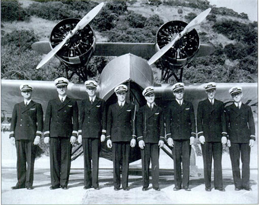 Raymond Crawford (L) And Other Wilmington-Catalina Airlines Pilots (Source: Sidebar)