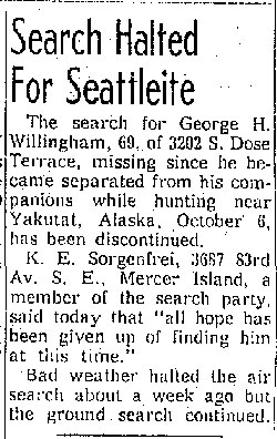 Seattle Times, October 17, 1963 (Source: Woodling) 