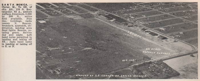 Clover Field, Santa Monica, CA, Mid-1930s (Source: Webmaster)
