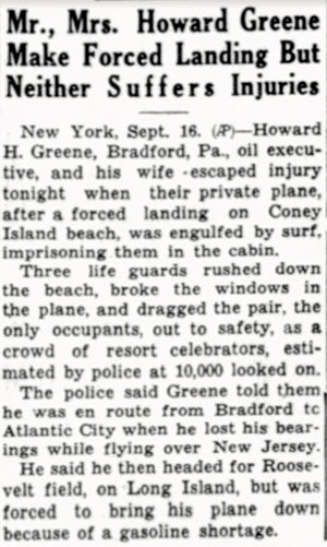 Bradford Era (PA), September 17, 1936 (Source: Woodling)