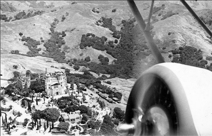 William Randolph Hearst's Castle From the Air, Ca. Mid-1930s (Source: SDAM)
