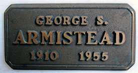 George Armistead Grave Marker, 1955 (Source: findagrave.com)