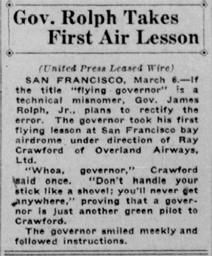 Bakersfield Californian Friday, March 6, 1931 (Source: Woodling) 