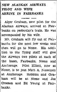 Fairbanks Daily News-Miner, January 30, 1931 (Source: newspapers.com)
