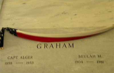 Alger Graham Grave Marker, 1953 (Source: findagrave)