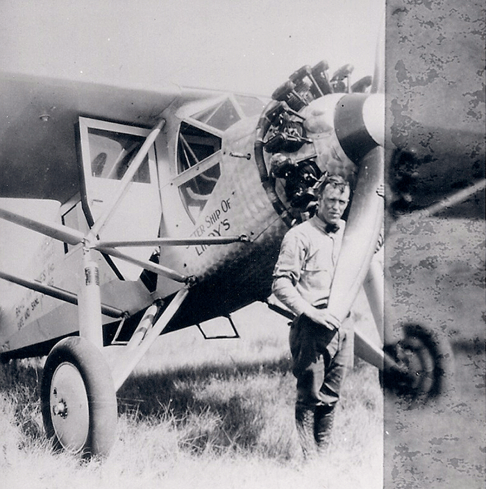 Eddie Hefley and Ryan Aircraft, Ca. 1927 (Source: Hefley Family)