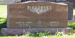 E.B. Jeppesen, Grave Marker, November 26, 1996 (Source: findagrave.com)