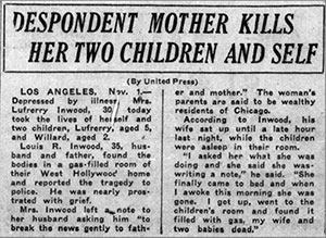L.R. Inwood, Santa Ana Register, November 1, 1926 (Source: newspapers.com)