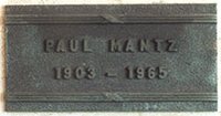 Mantz, Grave Marker, 1965 (Source: findagrave)