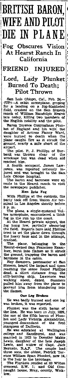 Rockford Morning Star (IL), February 25, 1938 (Source: Russell Family)