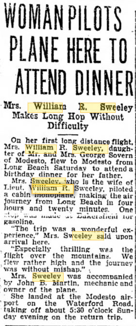 Modesto News-Herald (CA), September 9, 1931 (Source: newspapers.com)