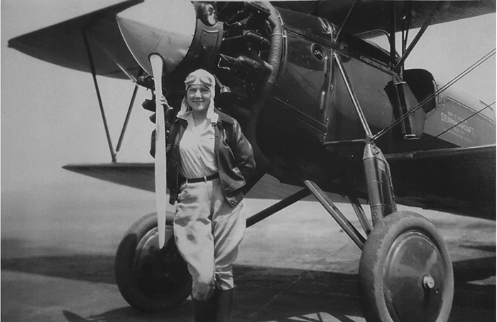 Patty Willis, Ca. 1930, Probably Metropolitan Airport (Source: Web)